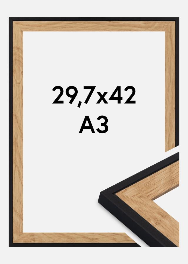 Jämtlands Ramfabrik Rahmen Iris Acrylglas Schwarz 29,7x42 cm (A3)