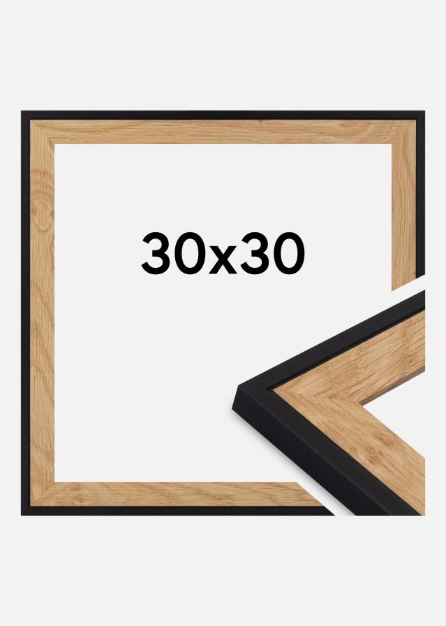 Jämtlands Ramfabrik Rahmen Iris Acrylglas Schwarz 30x30 cm