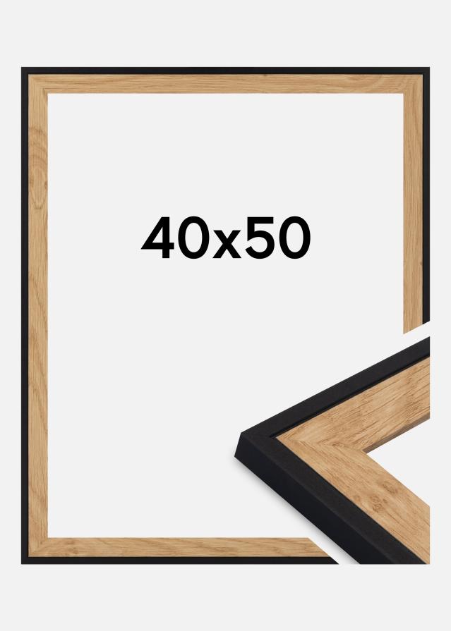 Jämtlands Ramfabrik Rahmen Iris Acrylglas Schwarz 40x50 cm