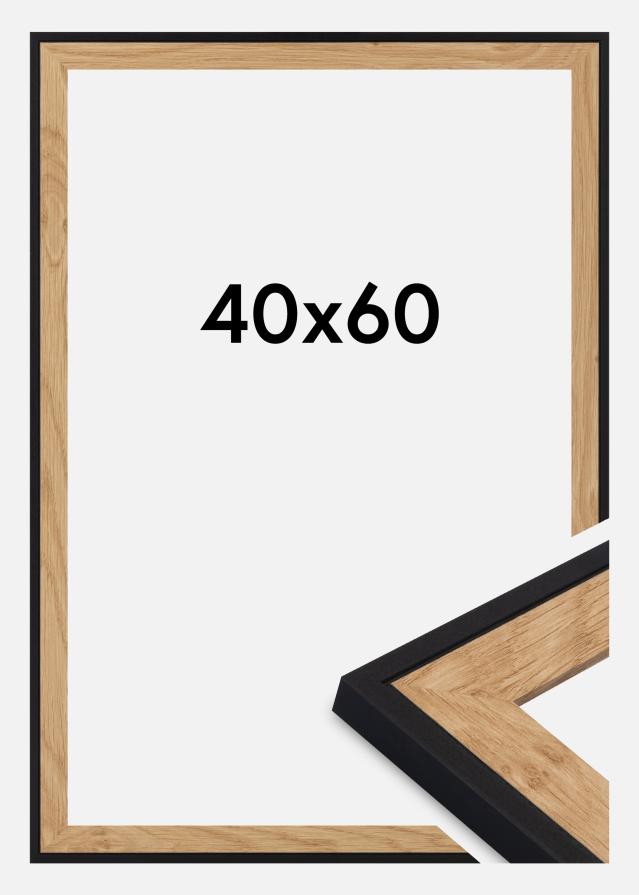 Jämtlands Ramfabrik Rahmen Iris Acrylglas Schwarz 40x60 cm