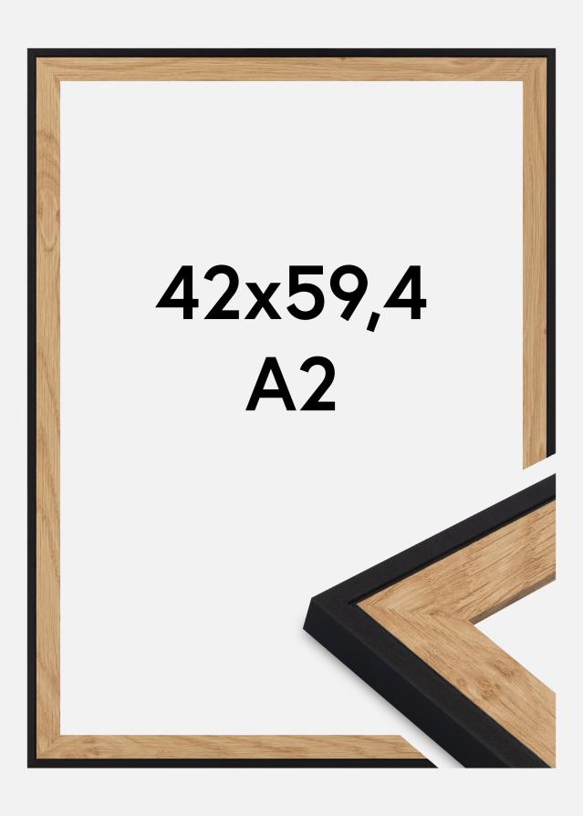 Jämtlands Ramfabrik Rahmen Iris Acrylglas Schwarz 42x59,4 cm (A2)