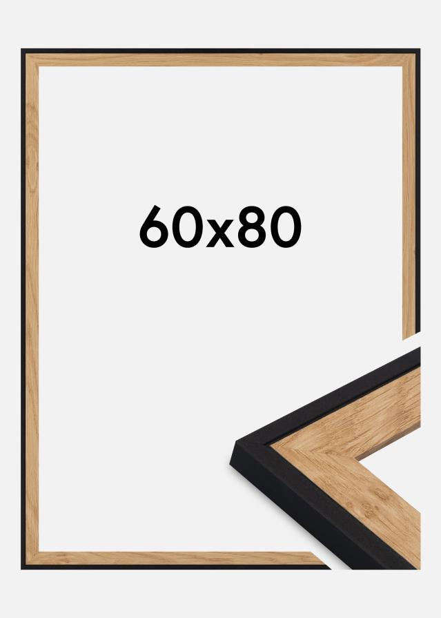 Jämtlands Ramfabrik Rahmen Iris Acrylglas Schwarz 60x80 cm