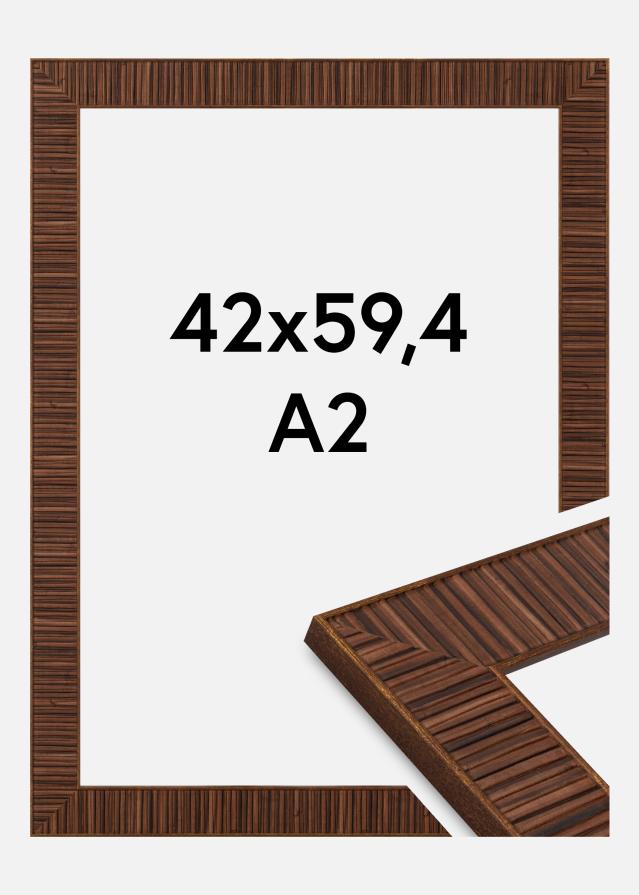 Jämtlands Ramfabrik Rahmen Agust Acrylglas Rosewood 42x59,4 cm (A2)