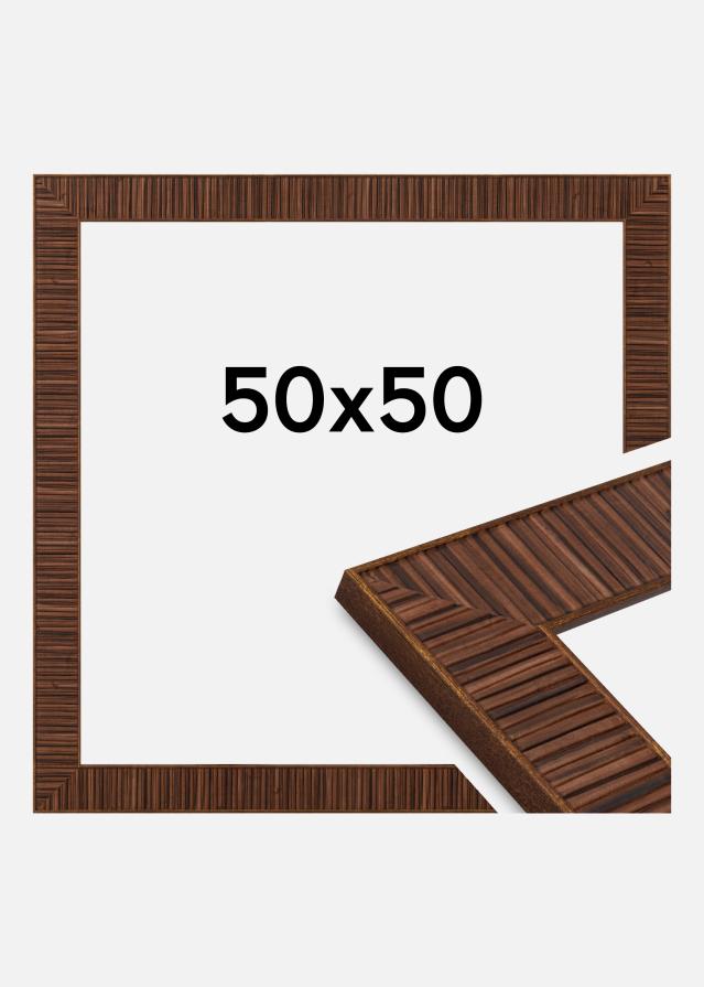 Jämtlands Ramfabrik Rahmen Agust Acrylglas Rosewood 50x50 cm