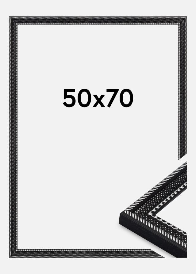 Jämtlands Ramfabrik Rahmen Trellis Acrylglas Schwarz 50x70 cm