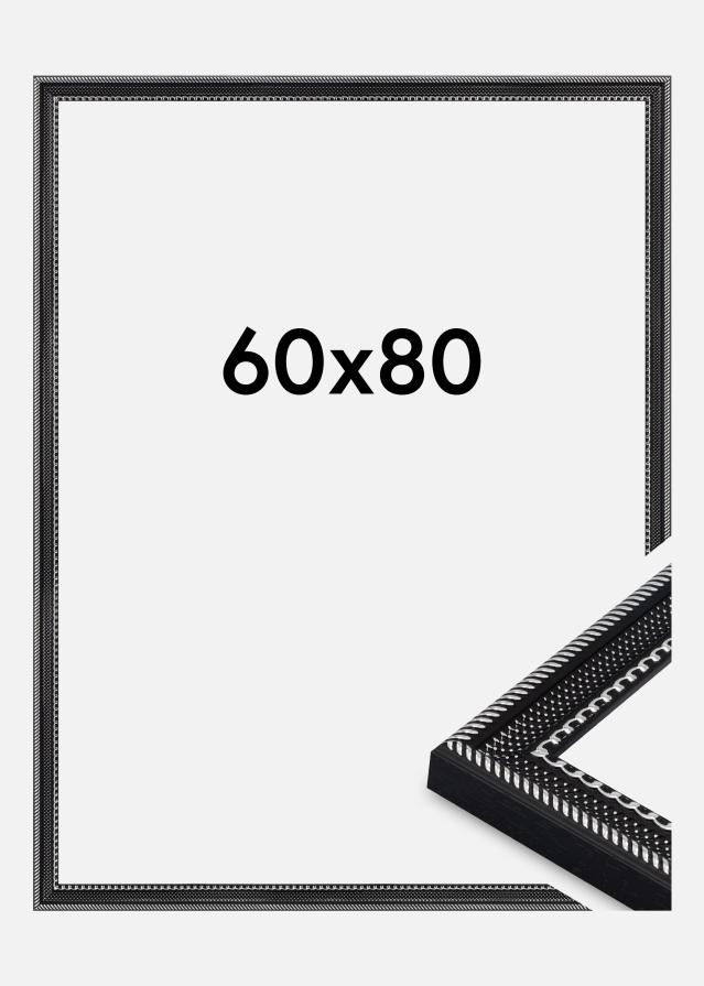 Jämtlands Ramfabrik Rahmen Trellis Acrylglas Schwarz 60x80 cm