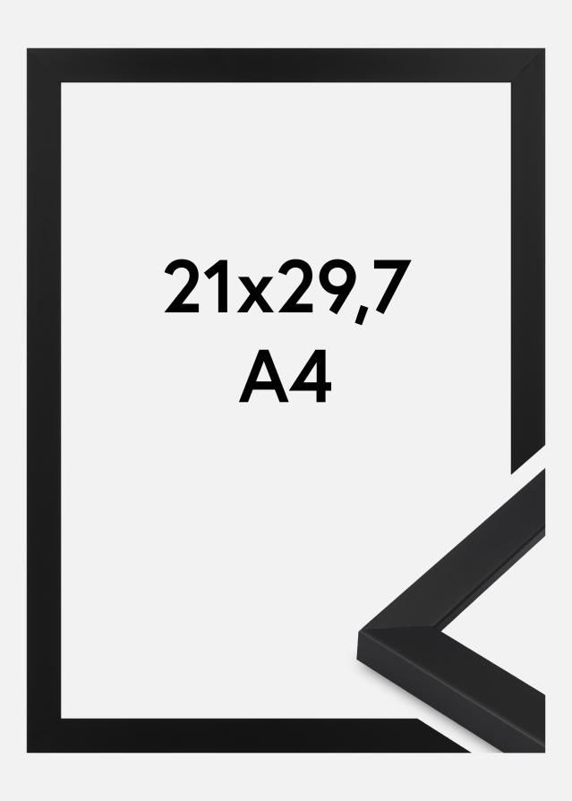 Jämtlands Ramfabrik Rahmen Oban Acrylglas Schwarz 21x29,7 cm (A4)