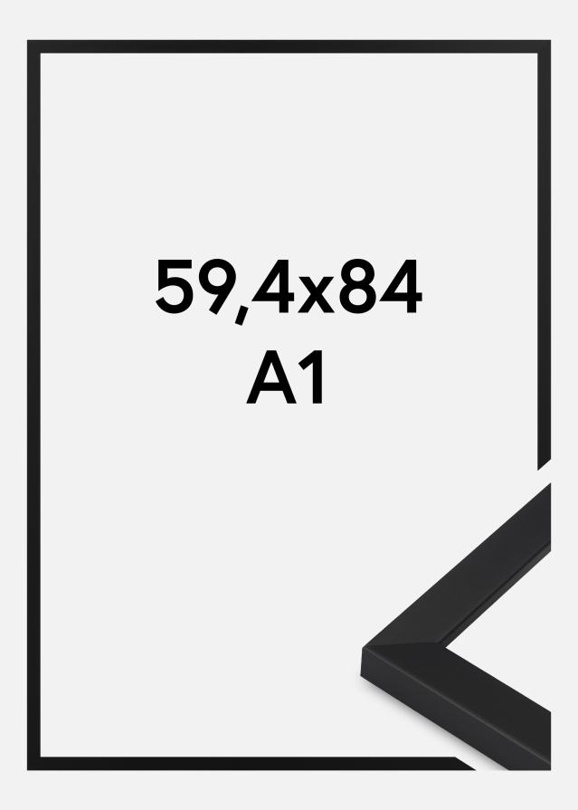 Jämtlands Ramfabrik Rahmen Oban Acrylglas Schwarz 59,4x84,1 cm (A1)