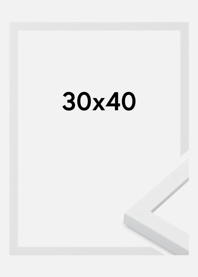 Jämtlands Ramfabrik Rahmen Oban Acrylglas Weiß 30x40 cm