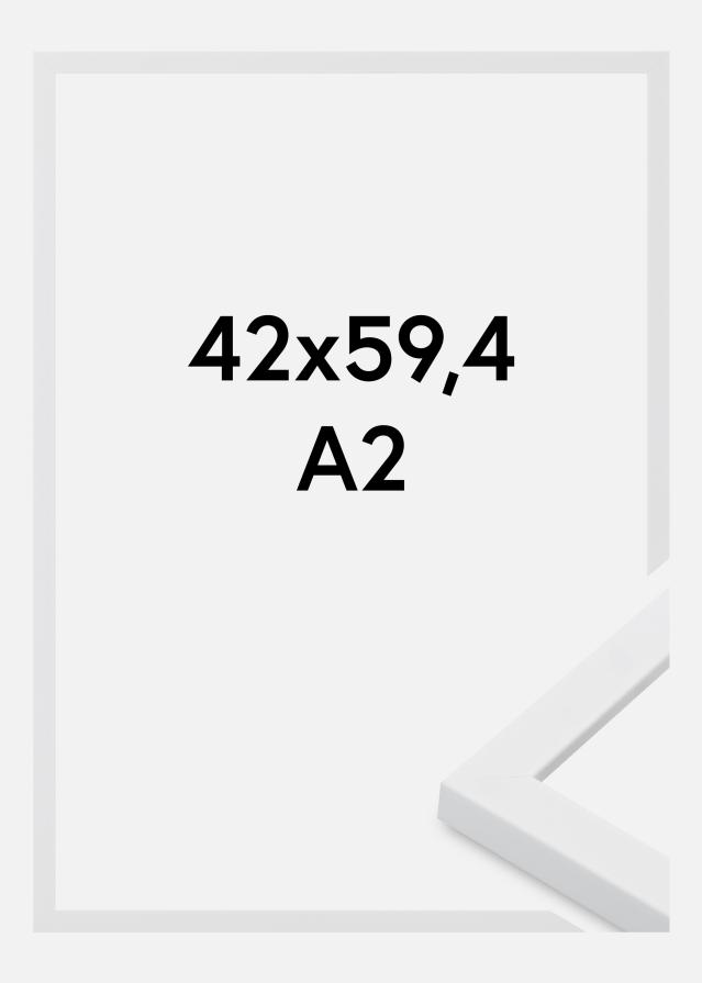 Jämtlands Ramfabrik Rahmen Oban Acrylglas Weiß 42x59,4 cm (A2)