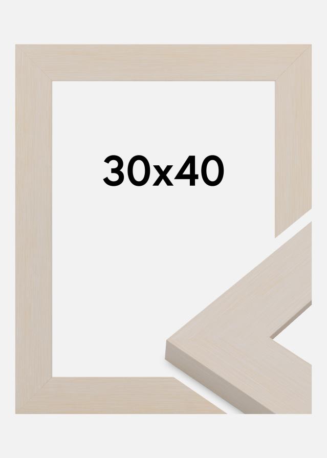 Jämtlands Ramfabrik Rahmen Pembrokeshire Acrylglas Weiß 30x40 cm