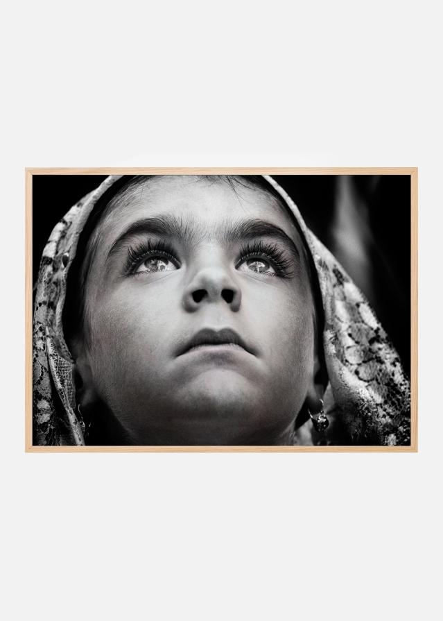 Bildverkstad Girl with Sardinian traditional veil Poster