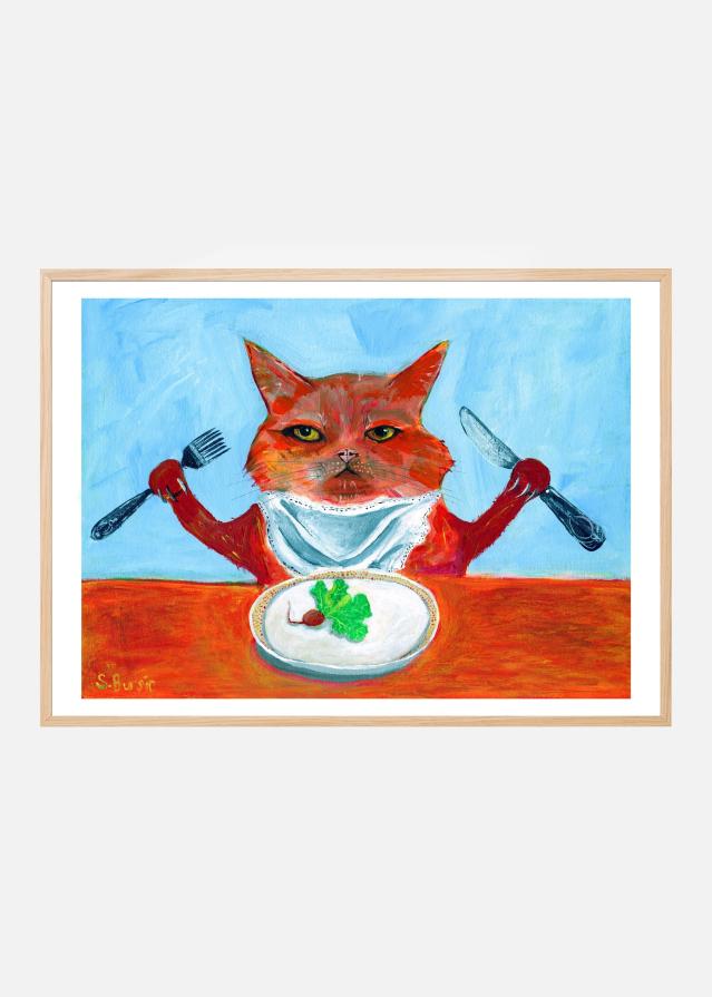 Bildverkstad Vegan Cat Poster