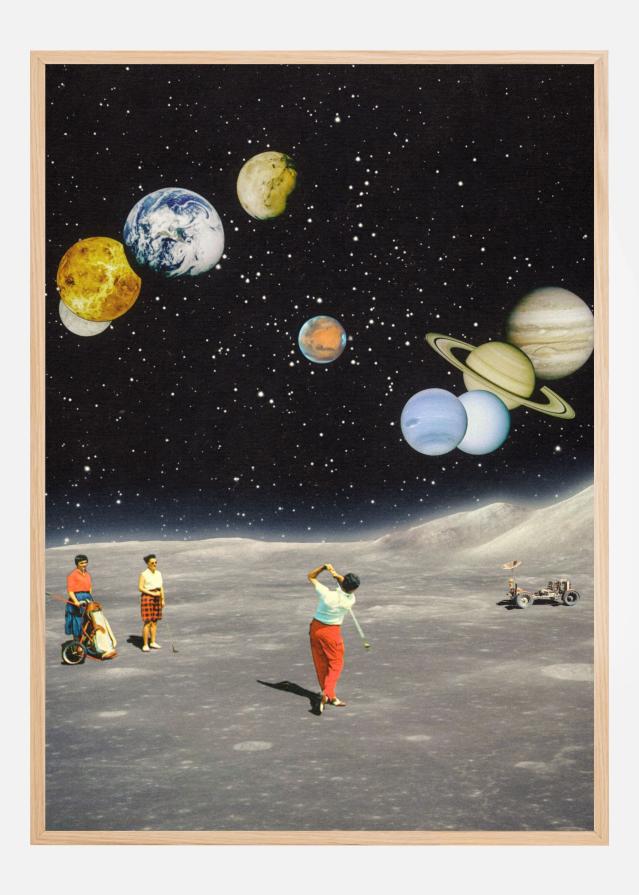 Bildverkstad Space Golf Poster