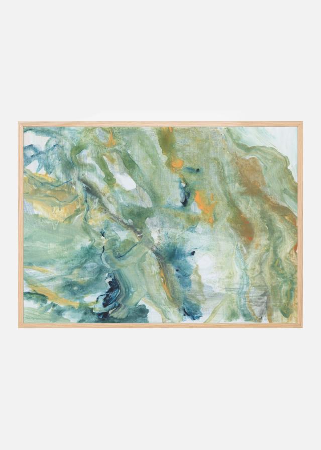 Bildverkstad Blue Abstract Forms Poster