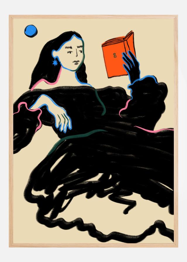 Bildverkstad Midnight Reading Poster