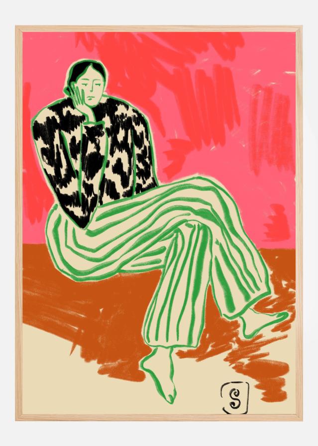 Bildverkstad Calm Woman Portrait Poster