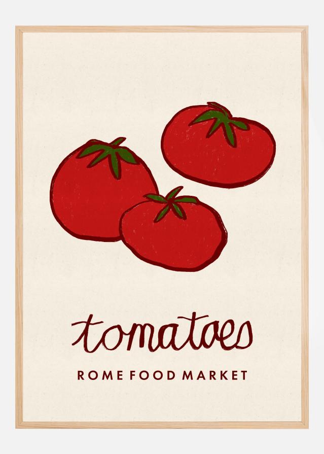 Bildverkstad Food Art - Tomatoes Rome Food Market Poster