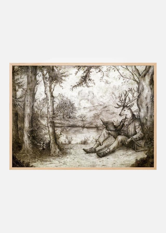 Bildverkstad READING UNDER A TREE Poster