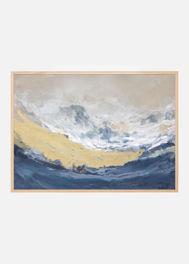 Bildverkstad Golden Horizon Wave Poster