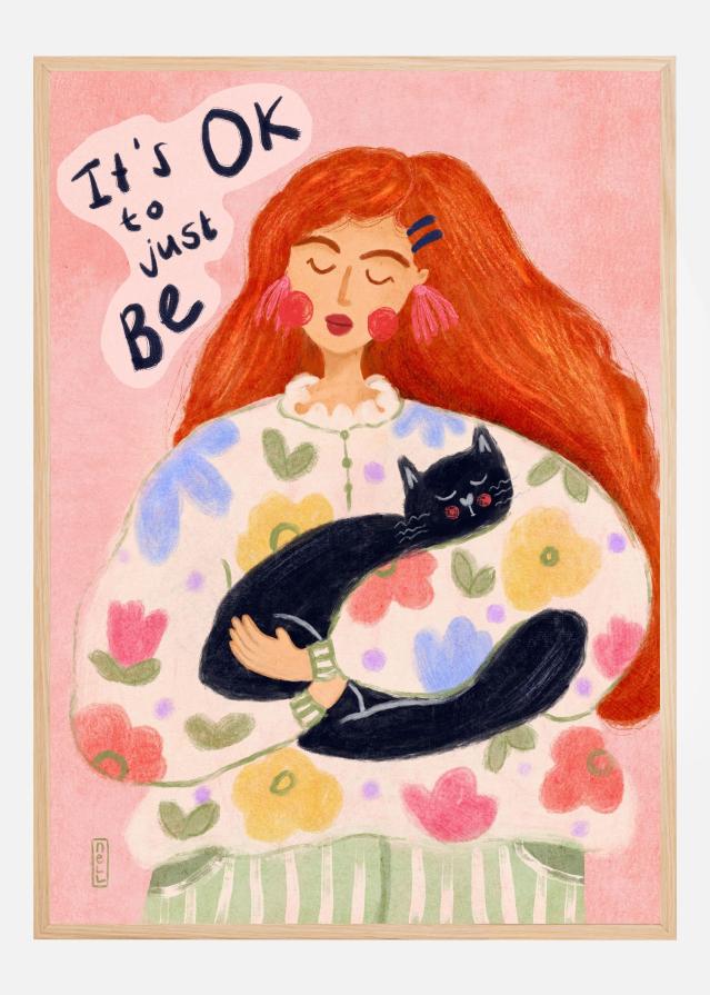 Bildverkstad It's Ok To Just Be Drawing Poster