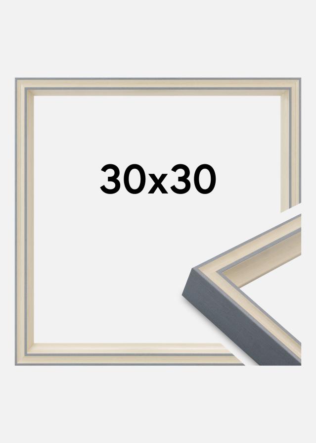 Jämtlands Ramfabrik Rahmen Riga Acrylglas Grau 30x30 cm