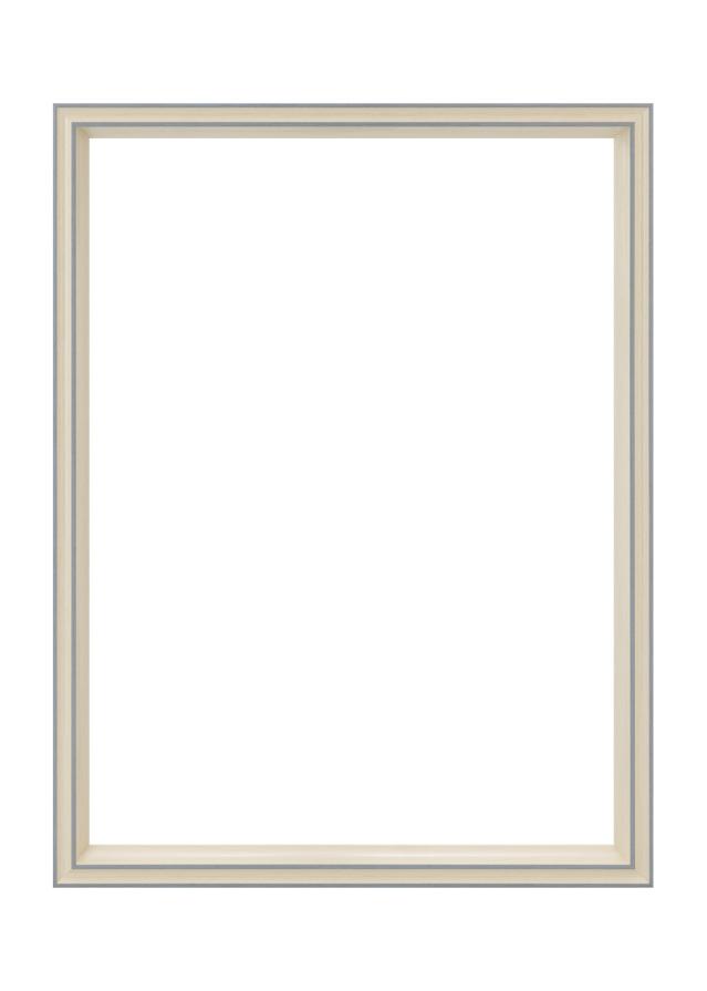 Jämtlands Ramfabrik Rahmen Riga Acrylglas Stone White / Bluish Grey 21x29.7 cm (A4)