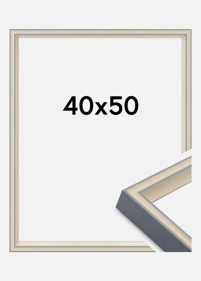 Jämtlands Ramfabrik Rahmen Riga Acrylglas Grau 40x50 cm