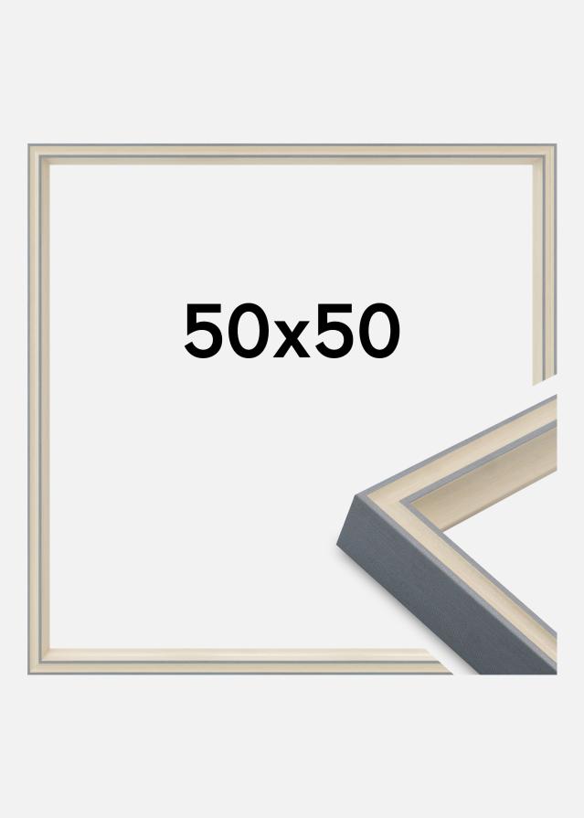 Jämtlands Ramfabrik Rahmen Riga Acrylglas Grau 50x50 cm