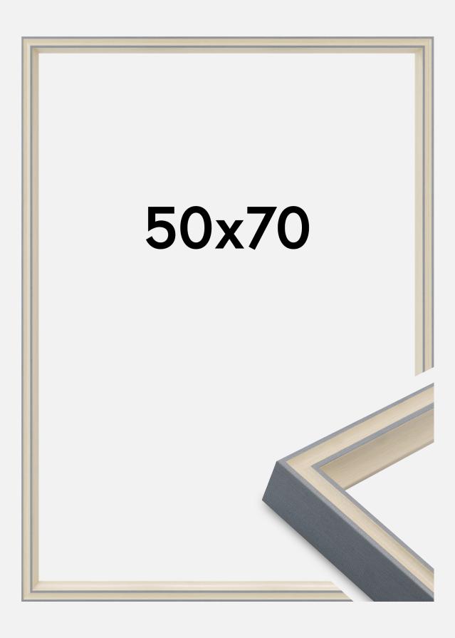 Jämtlands Ramfabrik Rahmen Riga Acrylglas Grau 50x70 cm
