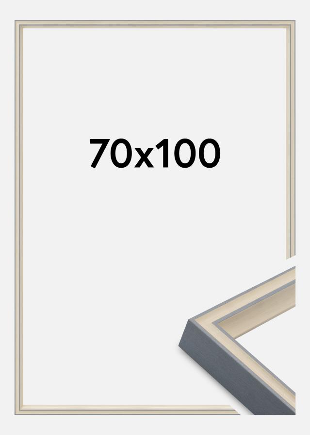 Jämtlands Ramfabrik Rahmen Riga Acrylglas Grau 70x100 cm