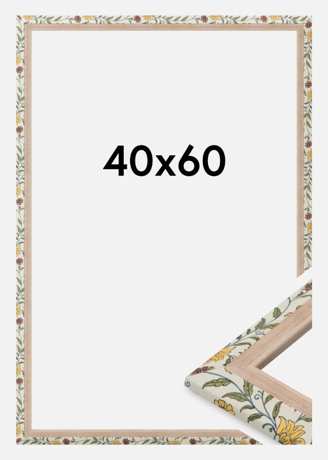 Jämtlands Ramfabrik Rahmen Arco Acrylglas Blumig Eiche 40x60 cm