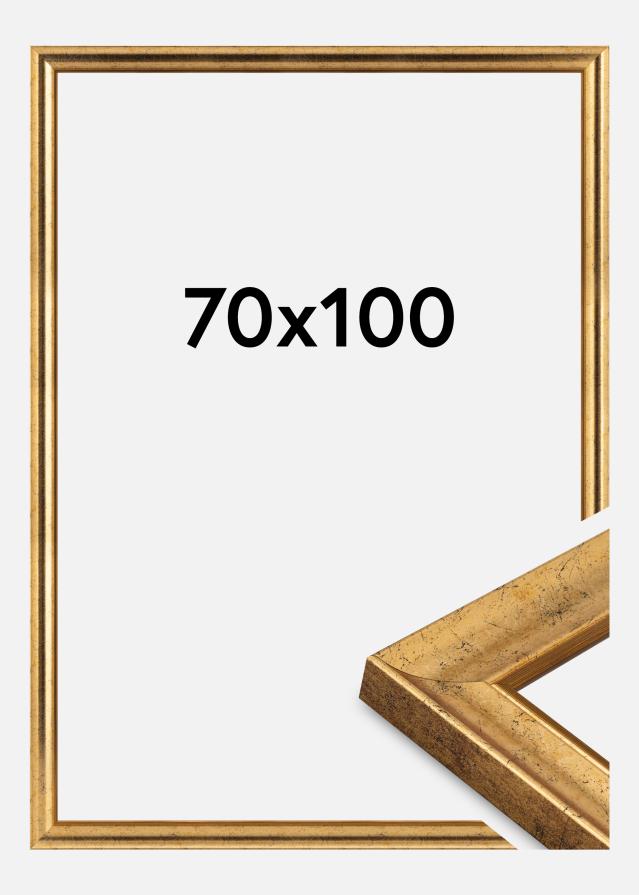 Jämtlands Ramfabrik Rahmen Conca Acrylglas Gold 70x100 cm