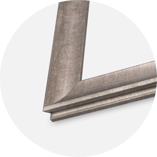 Jämtlands Ramfabrik Rahmen Conca Acrylglas Silber 59,4x84 cm (A1)