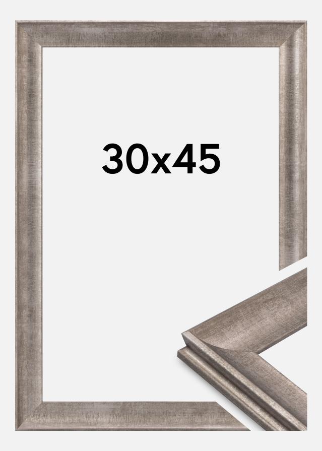 Jämtlands Ramfabrik Rahmen Conca Acrylglas Silber 30x45 cm