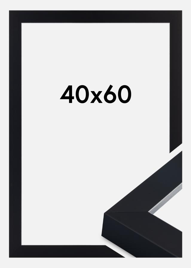 Jämtlands Ramfabrik Rahmen Sussex Acrylglas Schwarz/Silber 40x60 cm