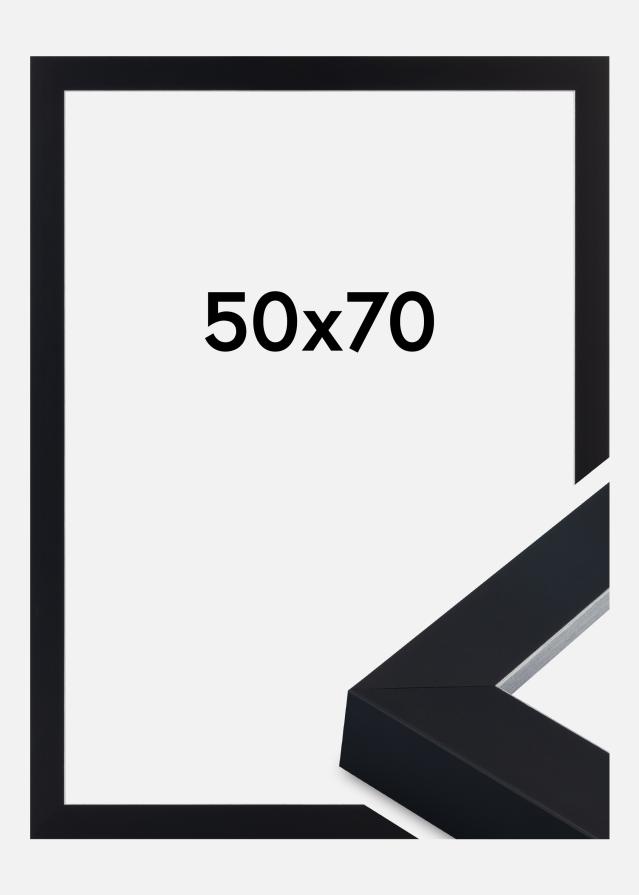 Jämtlands Ramfabrik Rahmen Sussex Acrylglas Schwarz/Silber 50x70 cm
