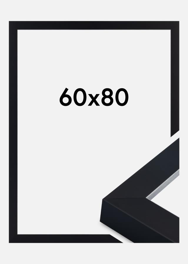 Jämtlands Ramfabrik Rahmen Sussex Acrylglas Schwarz/Silber 60x80 cm