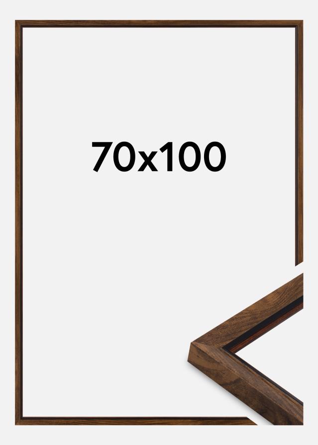 Jämtlands Ramfabrik Rahmen Obsidian Acrylglas Nussbaum 70x100 cm