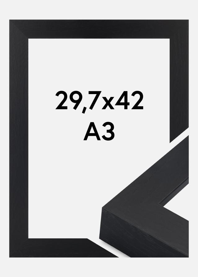 Jämtlands Ramfabrik Rahmen Wells Acrylglas Schwarz 29,7x42 cm (A3)