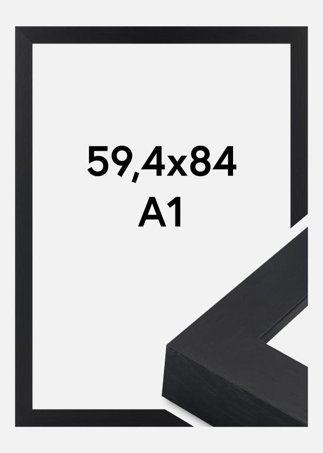 Jämtlands Ramfabrik Rahmen Wells Acrylglas Schwarz 59,4x84,1 cm (A1)