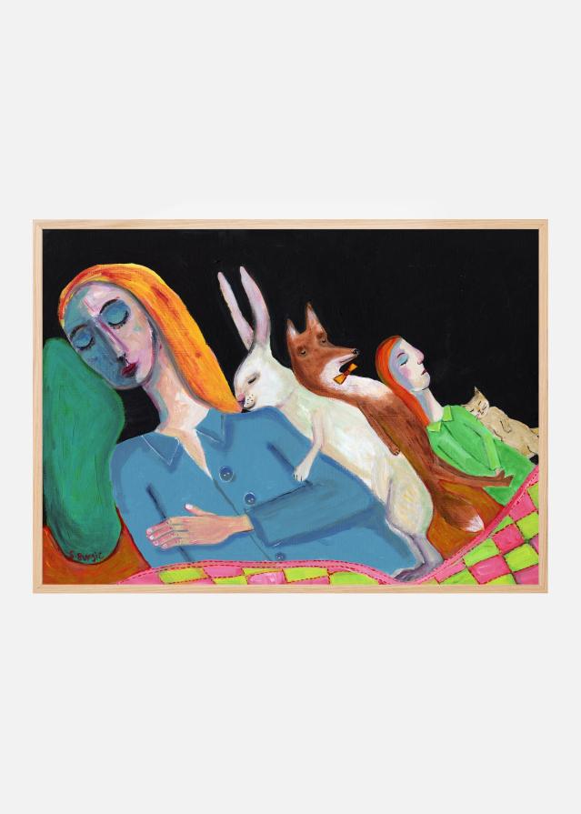 Bildverkstad Five in the Bed Poster