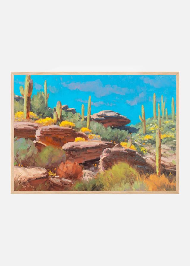 Bildverkstad Desert Blooming Scene Poster