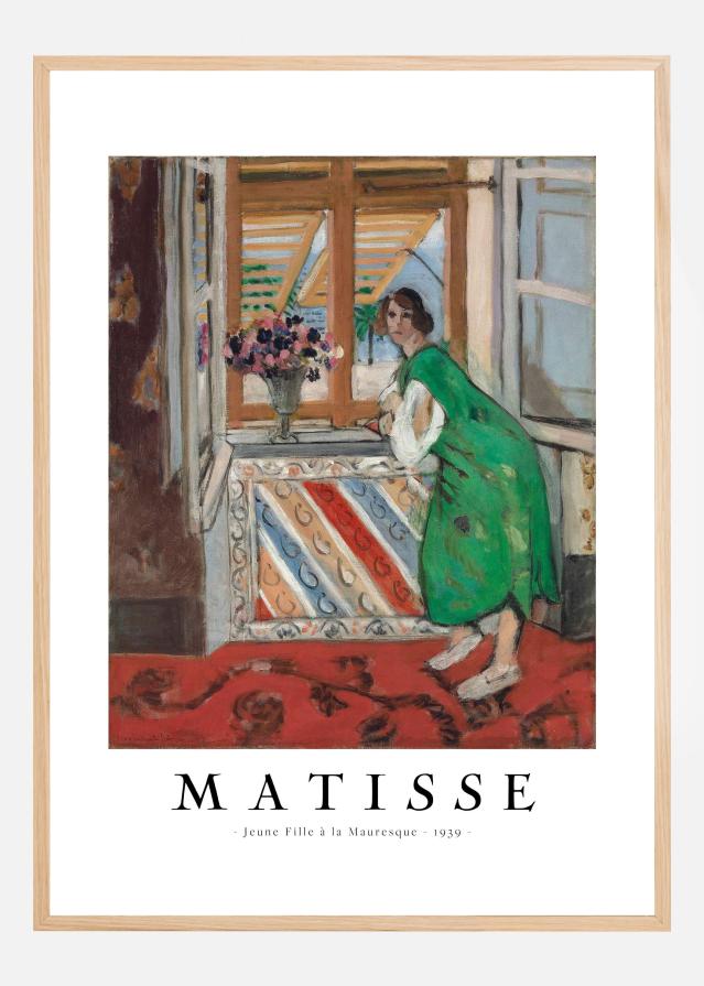 Bildverkstad Jeune Fille a La Mauresque 1939 - Henri Matisse Poster