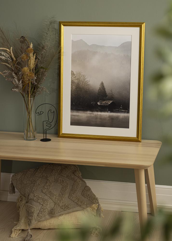 Jämtlands Ramfabrik Rahmen Västkusten Acrylglas Gold 8x10 inches (20,32x25,4 cm)