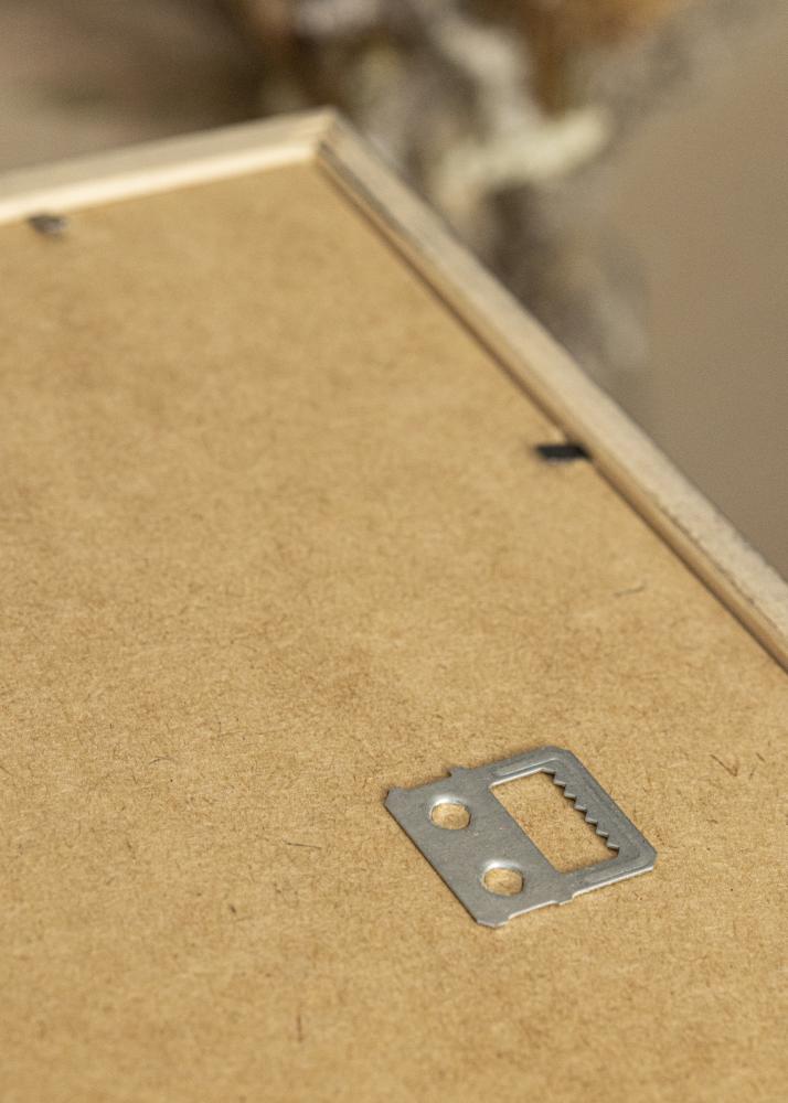 Ram med passepartou Rahmen Edsbyn Silber 40x45 cm - Passepartout Weiß 11x13 inches