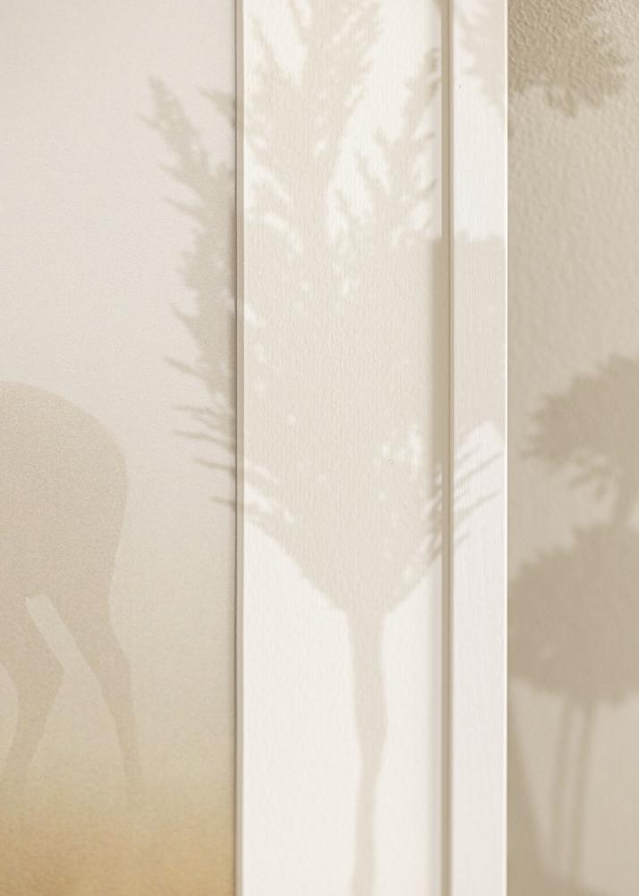 Ram med passepartou Rahmen Edsbyn Weiß 42x52 cm - Passepartout Weiß 33x45 cm