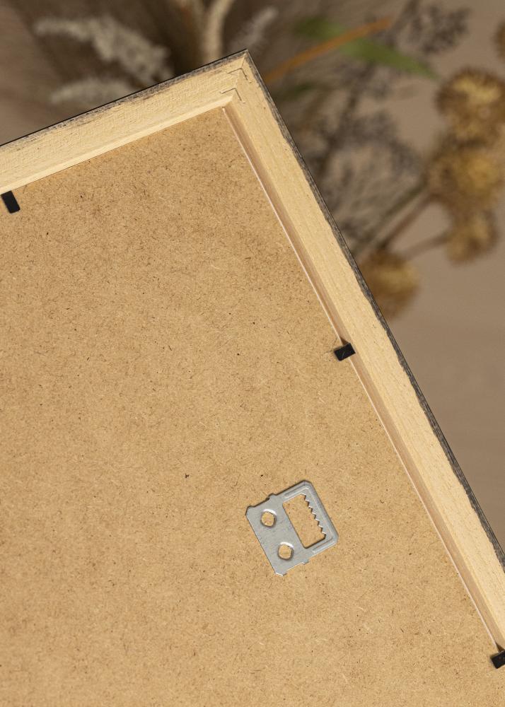 Ram med passepartou Rahmen schwarz holz 55x80 cm - Passepartout Weiß 45x70 cm