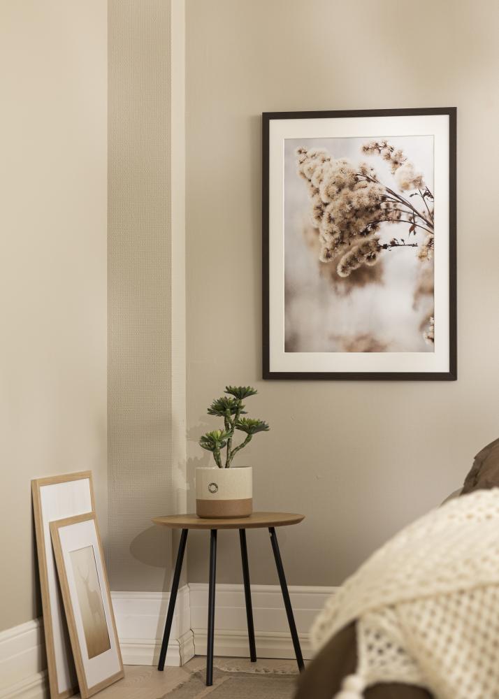 Ram med passepartou Rahmen Stilren Wenge 40x60 cm - Passepartout Weiß 32,9x48,3 cm