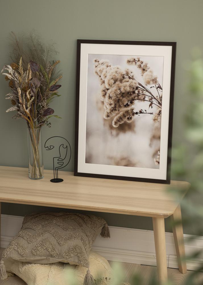 Ram med passepartou Rahmen Stilren Wenge 40x60 cm - Passepartout Weiß 32,9x48,3 cm